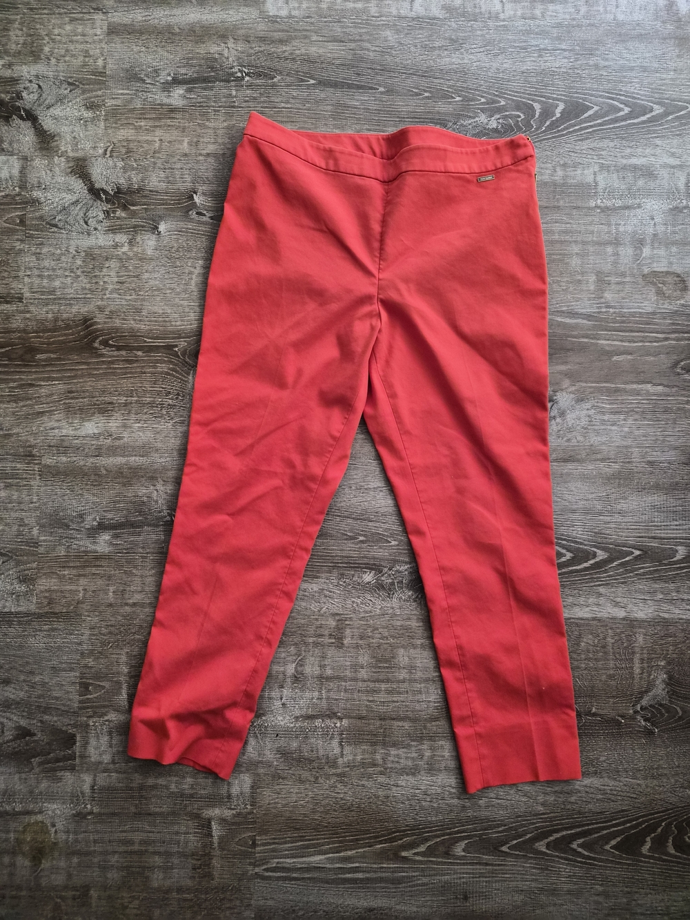 Tory Burch Orange-Red Cropped Pants